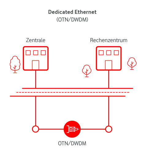 Grafik Dedicated Ethernet erklärt
