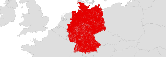 Unsere Netzkarte für ganz Deutschland