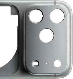 iPhone 17 Pro, Rckseite, geschmiedetes Aluminium Unibody Gehuse