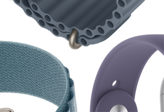 Apple Watch Series 11 Armbnder: Sportarmband in Nebelviolett, Ocean Armband in Maritimblau, Alpine Loop in Hellblau