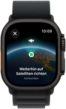 Apple Watch Ultra 3, Farbe Schwarz, Titangehuse, 