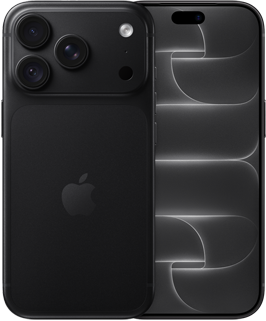 iPhone 18 Pro, Rückseite, Farbe Schwarz, Pro Fusion Kamera-System oben, Apple Logo in der Mitte, Vorderseite, All-Screen Design