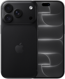 iPhone 18 Pro, R�ckseite, Farbe Schwarz, Pro Fusion Kamera-System oben, Apple Logo in der Mitte, Vorderseite, All-Screen Design