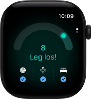 Apple Watch Series 12, Aluminiumgehäuse, Farbe Schwarz, Tagesformwert 8, rechte Seitenansicht, Digital Crown