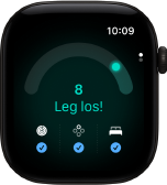 Apple Watch Series 12, Aluminiumgehäuse, Farbe Schwarz, Tagesformwert 8, rechte Seitenansicht, Digital Crown