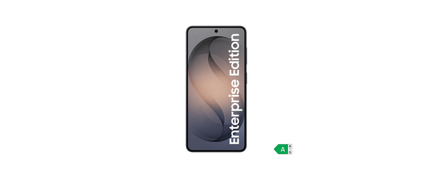 Samsung Galaxy S26 mit der Aufschrift Enterprise Edition vor weißem Hintergrund.