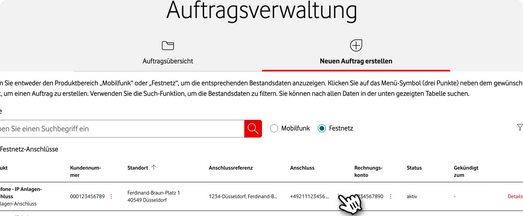 Auftragsverwaltung