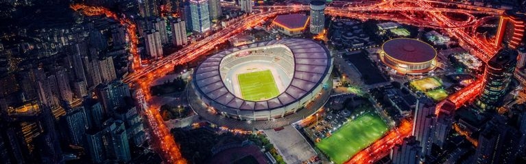 Stadion von oben