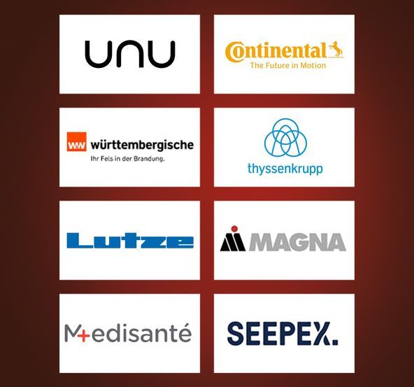 Vodafone Referenzkunden unu, Continental, württembergische, thyssenkrupp, Lutze, mobisol, Medisanté