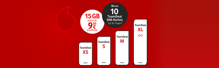 Überblick TeamDeal Tarife