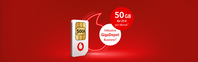 Werbeangebot für Business Prime M SimOnly → 50 GB für 25 €