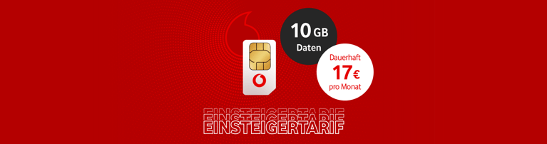 Abbildung einer SIM-Karte mit Connect-Testsiegel und Hinweis auf 10 GB Daten