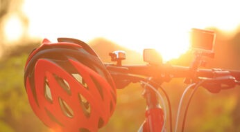 Die Actioncam auf dem Fahrradlenker.