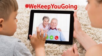 In der Corona-Krise trifft sich die Familie online.