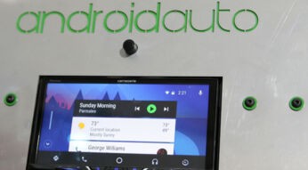 Demonstration von Android Auto.