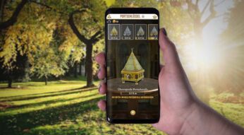 Am Smartphone in Harry Potter: Wizards Unite eine Portschatulle ansehen.