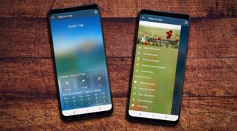 Die Migräne-App auf einem Android-Smartphone.