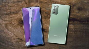 Das Galaxy Note 20 von vorne und hinten