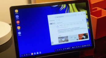 Samsung DeX an einem externen Monitor.