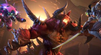 Diablo im Kampf gegen D.Va und Genji in Heroes of the Storm