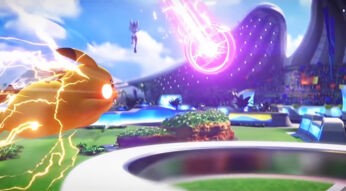 Pikachu wehrt einen Treffer von Liberlo in Pokémon Unite ab