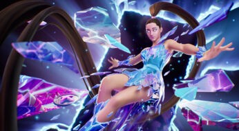 Eine virtuelle Darstellung der Sängerin Ariana Grande, die im Spiel Fortnite Konzerte gibt.