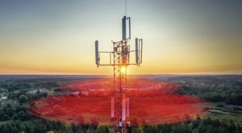 Eine Mobilfunk-Antenne von Vodafone