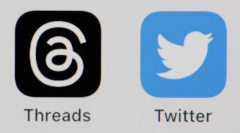 Threads und Twitter (Logos)