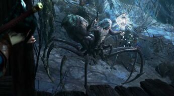 Ein Spinnen-Gegner in Baldur's Gate 3
