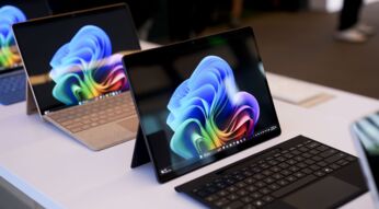 Microsoft Surface Pro Gerät werden ausgestellt
