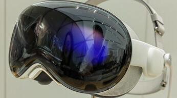 Die Apple Vision Pro in einem Laden in Shanghai, China.