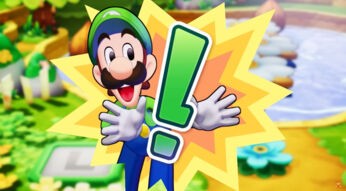 Luigi mit einem grünen Ausrufezeichen in Mario & Luigi: Brothership