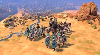 Ein Herrscher und seine Armee in Civilization VII