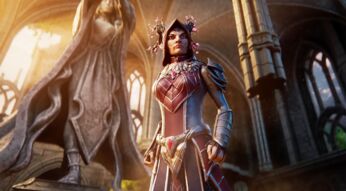 Ein:e Spieler:in aus „Ashes of Creation“.