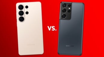 Das Samsung Galaxy S26 Ultra und das Samsung Galaxy S21 Ultra gegenübergestellt.