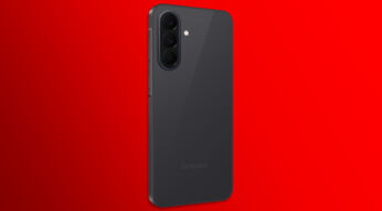 Das Samsung Galaxy A37 5G in der Farbe Schwarz.