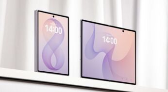Das Galaxy Z Fold8 im zugeklappten und im aufgeklappten Zustand.
