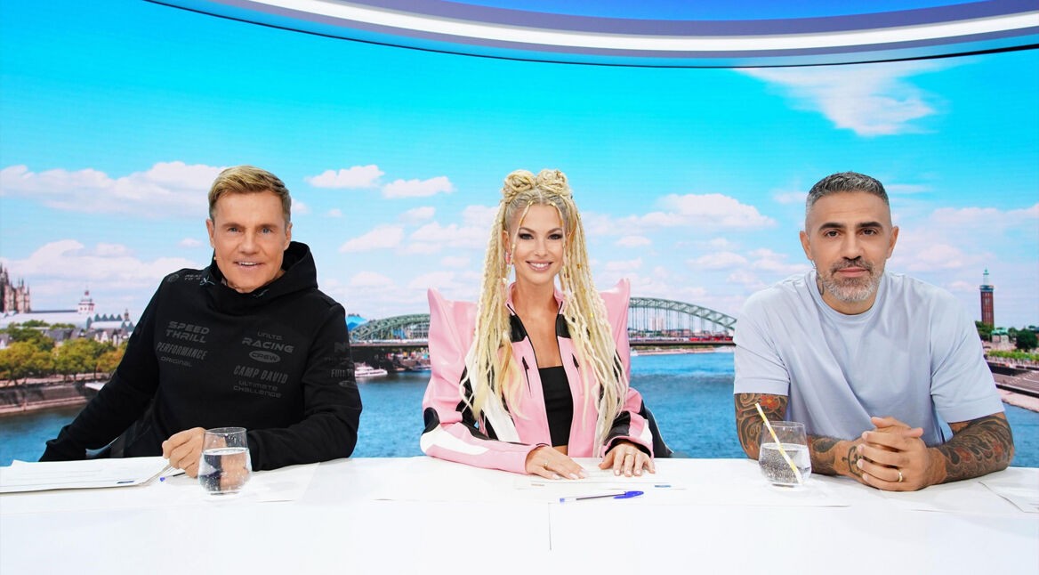 Auf dem Bild in dem Artikel zu DSDS 2026 ist das Jury-Trio zu sehen.
