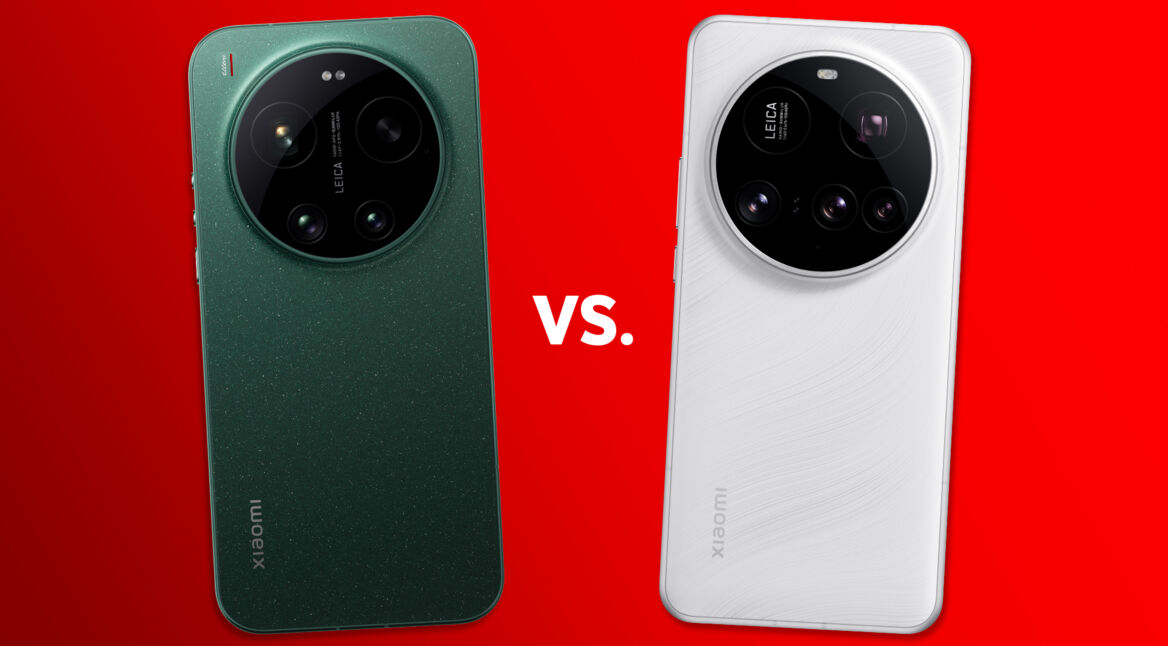 Das Xiaomi 17 Ultra in Grün ist neben dem Xiaomi 15 Ultra in Weiß zu sehen.