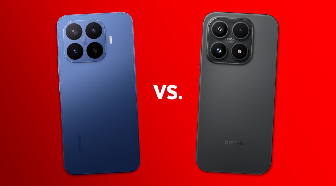 Das Xiaomi 17T Pro in Blau und das Xiaomi 17 in Schwarz sind nebeneinander zu sehen.
