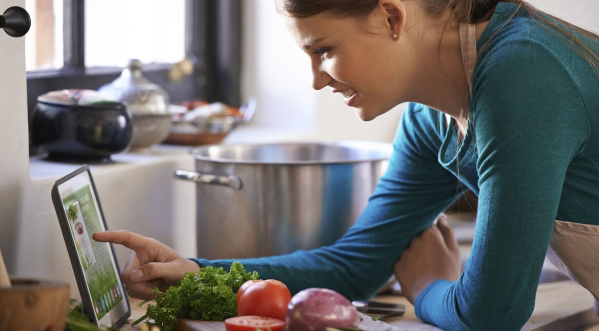 Choosing an online recipe