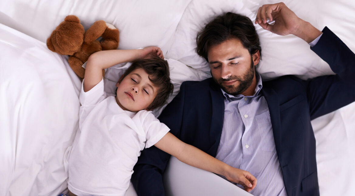 Being a single father can be exhausting!