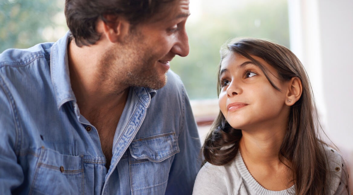 She looks up to her Dad