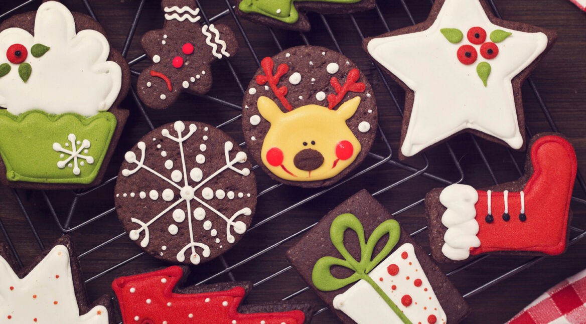 Chocolate christmas cookies