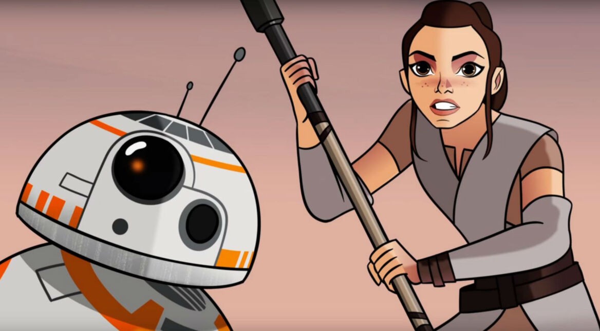 Ray und BB-8 in "Star Wars: Forces of Destiny"