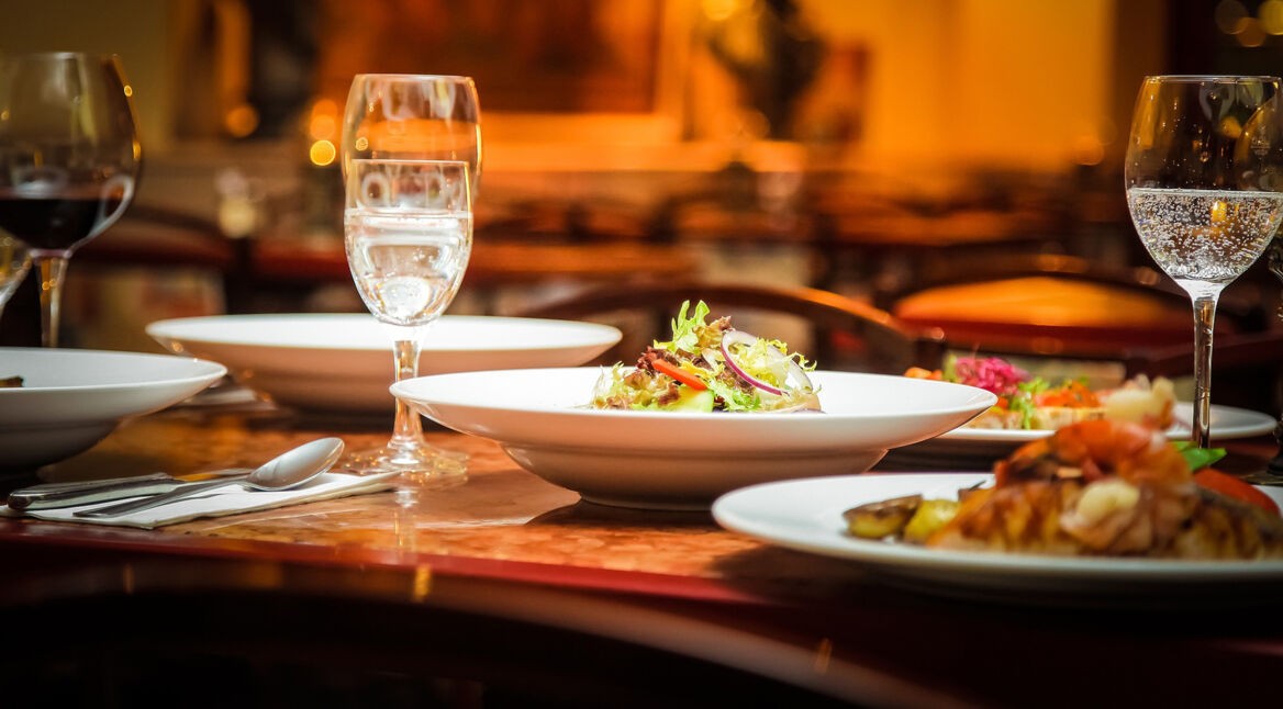 Gericht in einem Restaurant