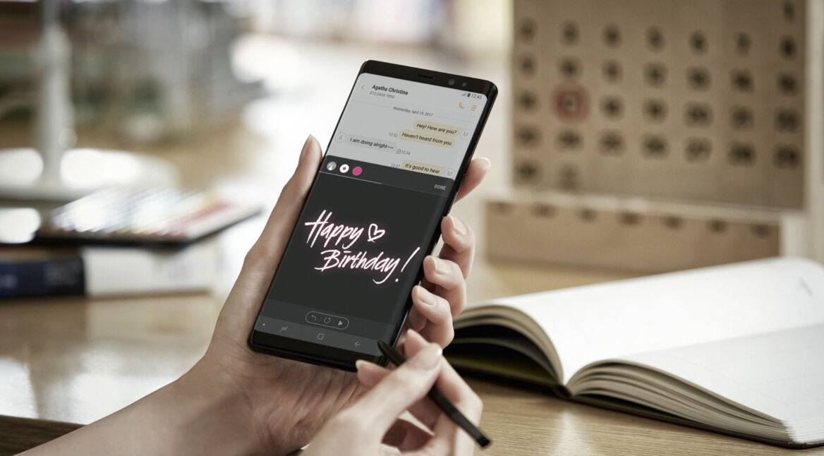 Live Message-Funktion auf dem Samsung Galaxy Note 8