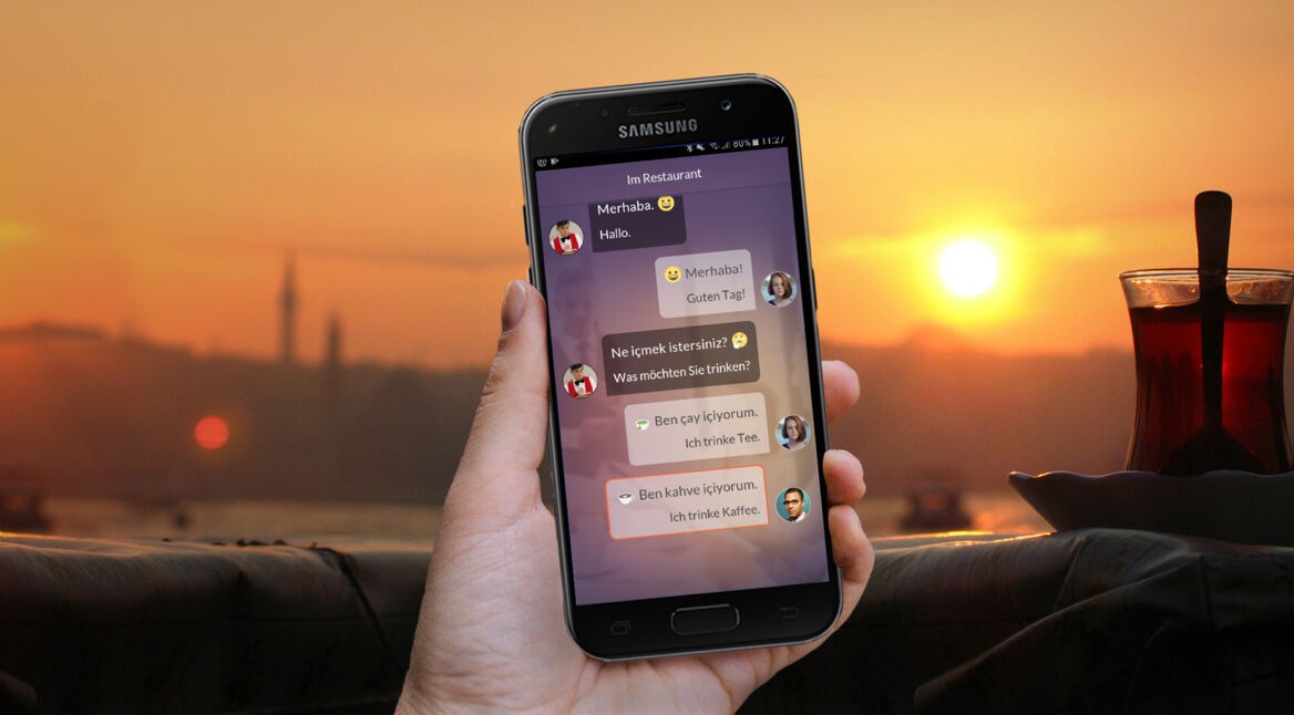 Türisch lernen mit der passenden App.