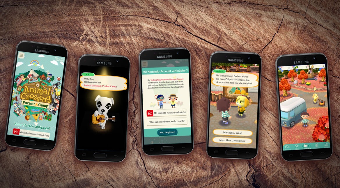 Screenshots von Animal Crossing Pocket Camp auf dem Smartphone