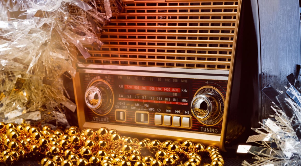 Ein weihnachtliches Retro-Radio